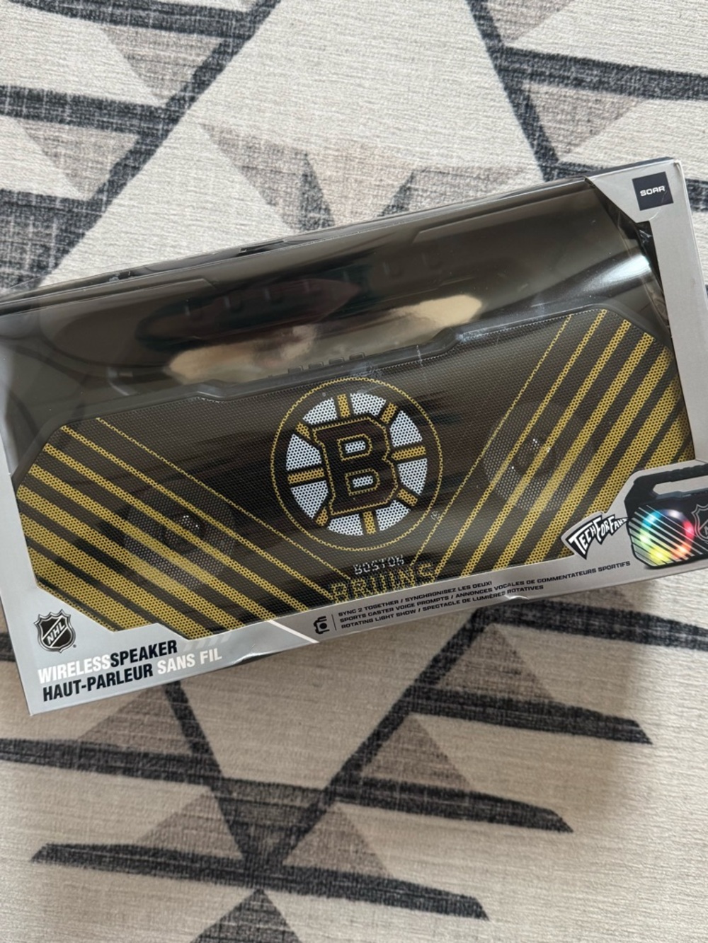 NEW NHL Boston Bruins Wireless BoomBox Speaker - New In Box